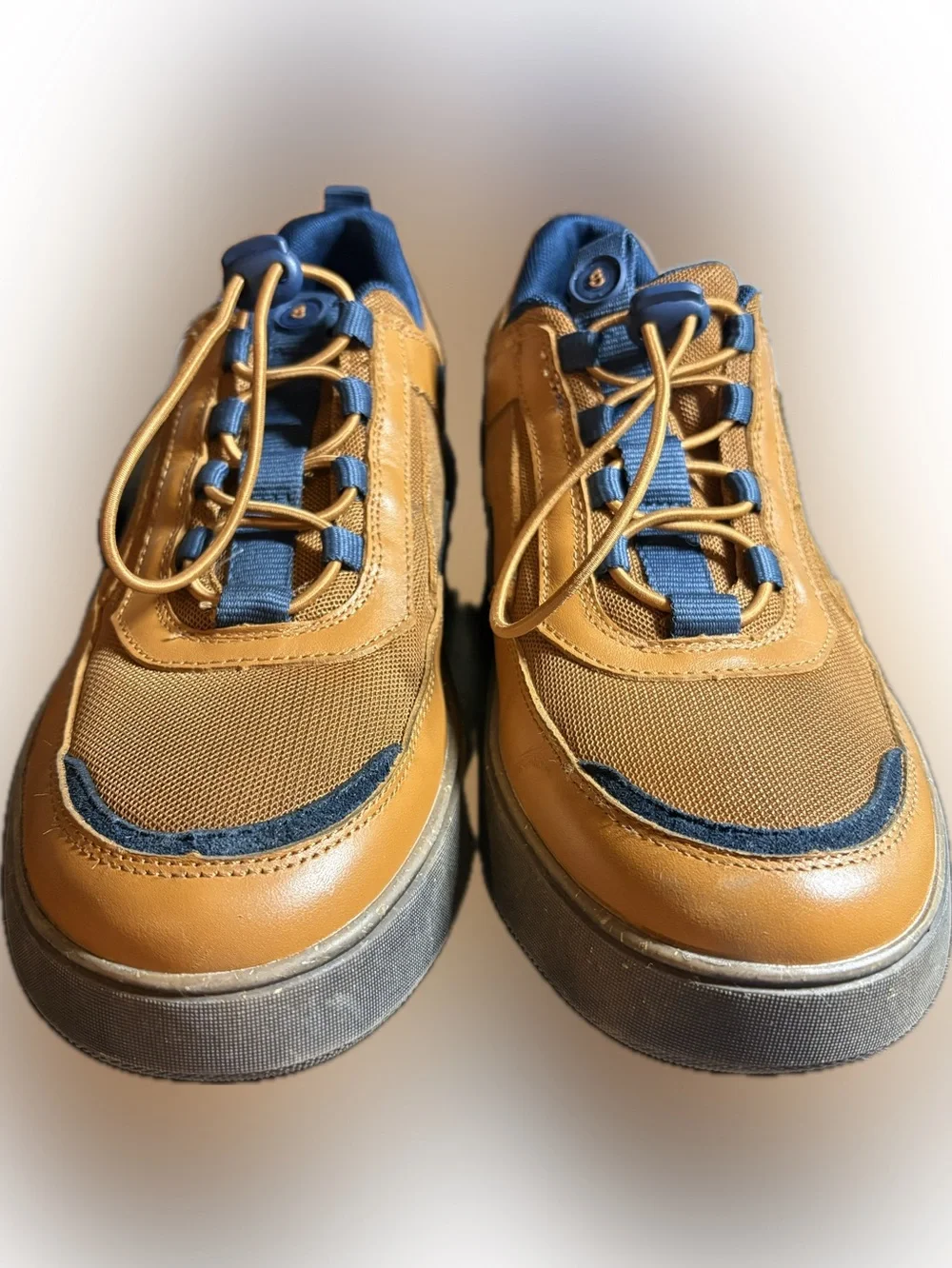 Men's Casual Tan and Navy casual, leather shoes